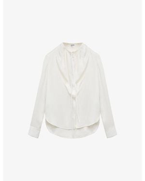 Loewe Silk Satin Blouse - White