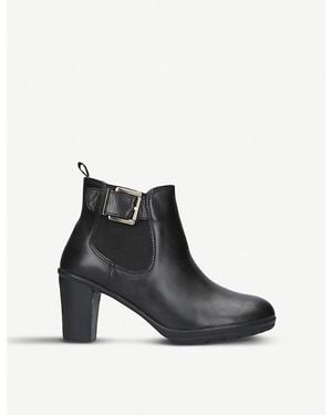 Carvela Kurt Geiger Rain Leather Ankle Boots - Black