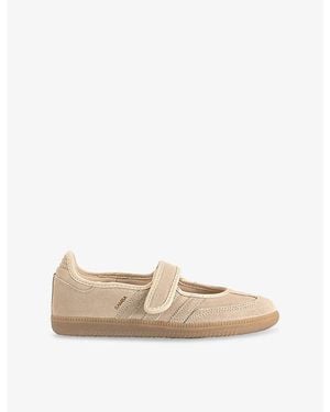 adidas Samba Jane Suede Trainers - Natural