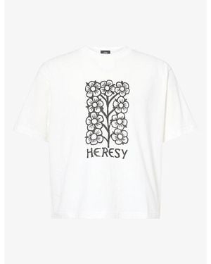 Heresy Verdure Floral-Print Cotton T-Shirt - White