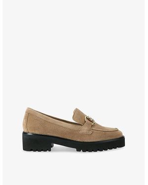 Carvela Kurt Geiger Chester Comfort Faux-Suede Loafers - Natural
