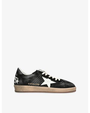 Golden Goose Ball Star 80203 Suede Trainers - Black