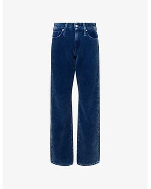 7 For All Mankind Tess Wide-Leg Corduroy Trousers - Blue