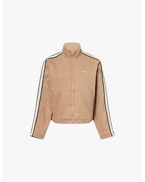 Obey Astrid Striped Cotton-Canvas Jacket - Natural