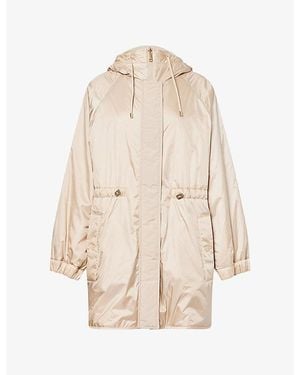 Weekend by Maxmara Hooded Reversible Quilted Coat - Natural