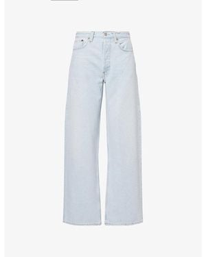 Agolde Arc 32' Wide-Leg Denim Jeans - Blue