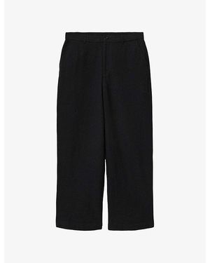 AllSaints Taiko Straight-Leg Cotton Trousers - Black