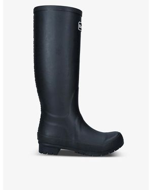 Barbour Abbey Logo-Patch Rubber Wellington Boots - Blue