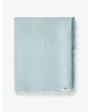 JOSEPH Oversized Linen-Blend Scarf 140Cm X 140Cm - Blue