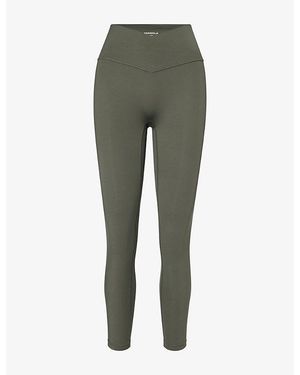 ADANOLA Ultimate High-Rise Regular Stretch-Jersey Leggings - Green