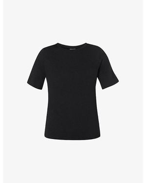 Sweaty Betty Essential Crew Neck Cotton-Jersey T-Shirt - Black