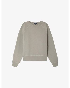Soeur Artemis Brand-Embroidered Cotton Sweatshirt - Grey