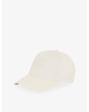 The Kooples Logo-Embroidered Cotton Baseball Cap - White