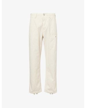 Stone Island Batavia-Tc S.I. Marina Slub Cotton Trousers - Natural