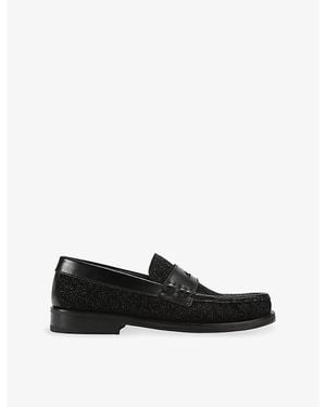 Kurt Geiger Lombard Leather Loafers - Black