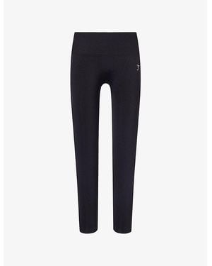 GYMSHARK Everyday Seamless High-Waisted Stretch-Nylon Leggings - Blue