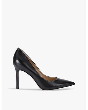 Sam Edelman Hazel Leather Heeled Courts - Black