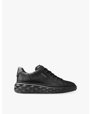 Jimmy Choo Diamond Light/f Leather Sneaker - Black