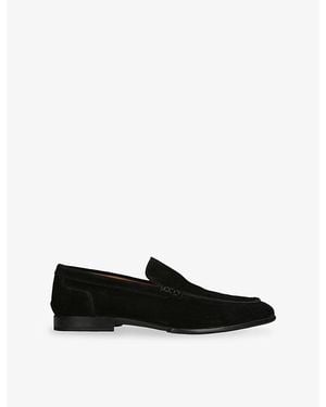 Steve Madden Eirik Suede Loafers - Black
