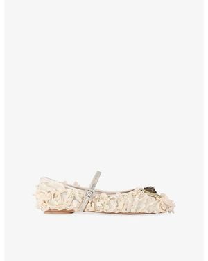 Kurt Geiger Pimlico Woven Ballet Flats - Natural