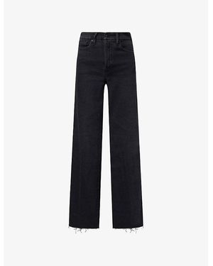 GOOD AMERICAN Good Waist Palazzo Wide-Leg Stretch-Denim Blend Jeans - Blue