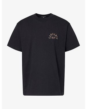 Carhartt Arch Script Graphic Cotton T-Shirt - Black