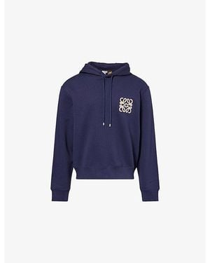 Loewe X Paula's Ibiza Anagram Cotton Hoody - Blue