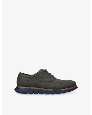 Cole Haan Zerøgrand Remastered Wingtip Leather Oxford Shoes - Black