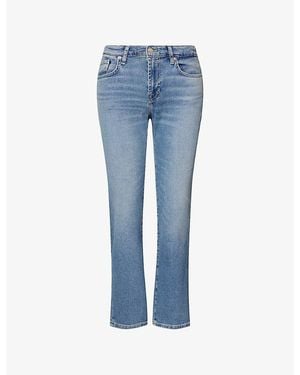 7 For All Mankind Calie Straight-Leg Denim Jeans - Blue
