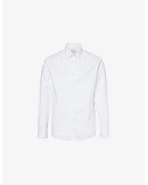 Sunspel Oxford Long-Sleeve Cotton Shirt - White