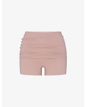 NikeSKIMS Matte 3-Inch Fold-Over Shorts - Pink