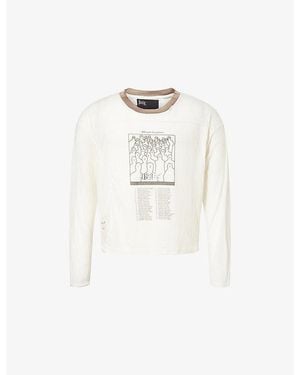 Paly Hollywood Heavens Gate Graphic-Print Cotton-Blend T-Shirt - White