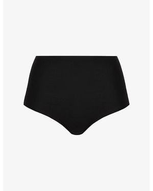 Chantelle Soft Stretch Seamless One Size High Leg Briefs - Black