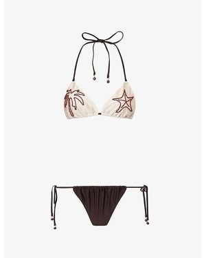 Zimmermann Mahon Beaded Detail Bikini Set - White