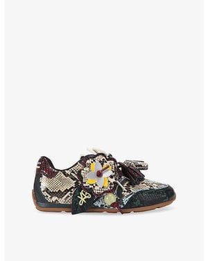 KG by Kurt Geiger Lennon Leather Trainers - Black