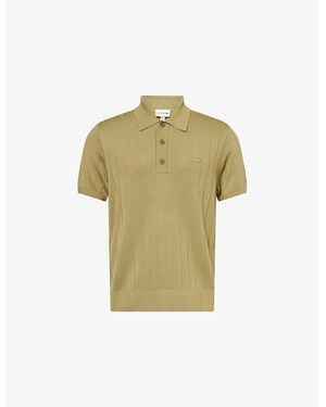 Lacoste Short-Sleeve Knitted Cotton-Blend Polo Shirt - Green