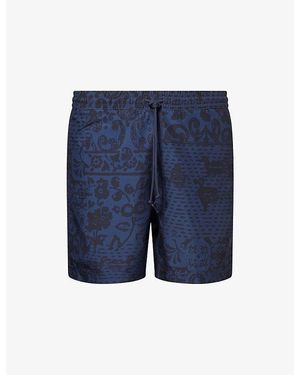 Carhartt Slater Floral Swim Trunks - Blue
