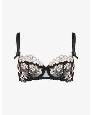 Agent Provocateur Andiee Underwired Floral Lace Bra - Black