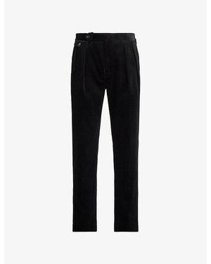 Polo Ralph Lauren Tapered-Leg Regular-Fit Corduroy Trousers - Black