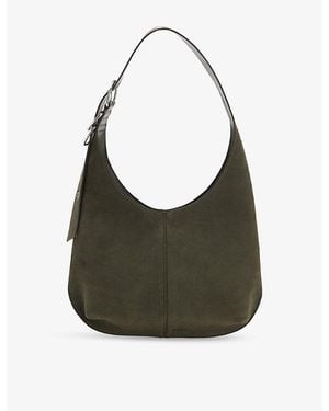 BOSS Faux-Suede Hobo Bag - Green
