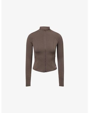 WE Are Tala Dayflex Zip-Up Stretch-Woven Sports Jacket - Brown