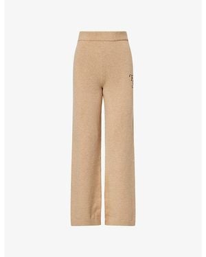 4th & Reckless Jackson Wide Leg Knitted Pants - Natural