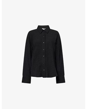 4th & Reckless Roselle Crinkle Woven Shirt - Black