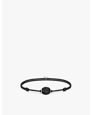 Thomas Sabo Karma Secret 925 Sterling- And Obsidian Beaded Bracelet - White