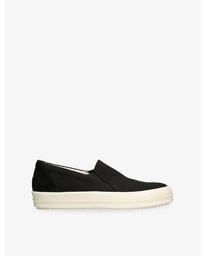 Rick Owens Boat Canvas Trainers - Black