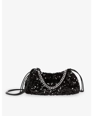 The Kooples Taylor Sequin-Embellished Cross-Body Bag - Black