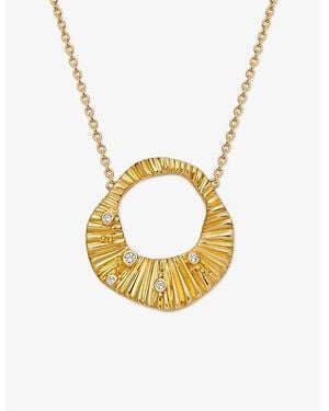 Astley Clarke Raye 18Ct Pendant Necklace - Metallic