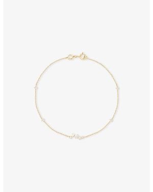 Astrid & Miyu Cluster 14Ct And Lab-Grown Diamond Bracelet - White