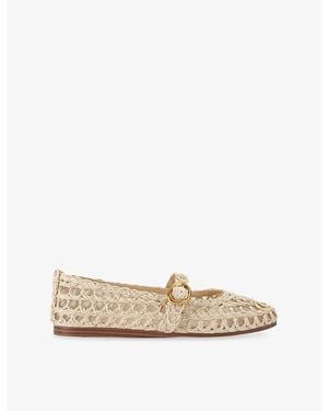 Steve Madden Melody Raffia Ballet Flats - Natural