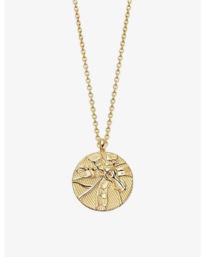 Astley Clarke Terra Loved 18Ct-Plated Vermeil Locket Necklace - Metallic